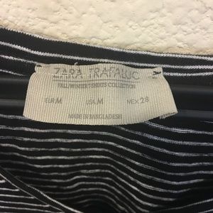 Zara Tops - Zara Trafaluc black and white striped tee Zara Tops - Zara Trafaluc black and white striped tee